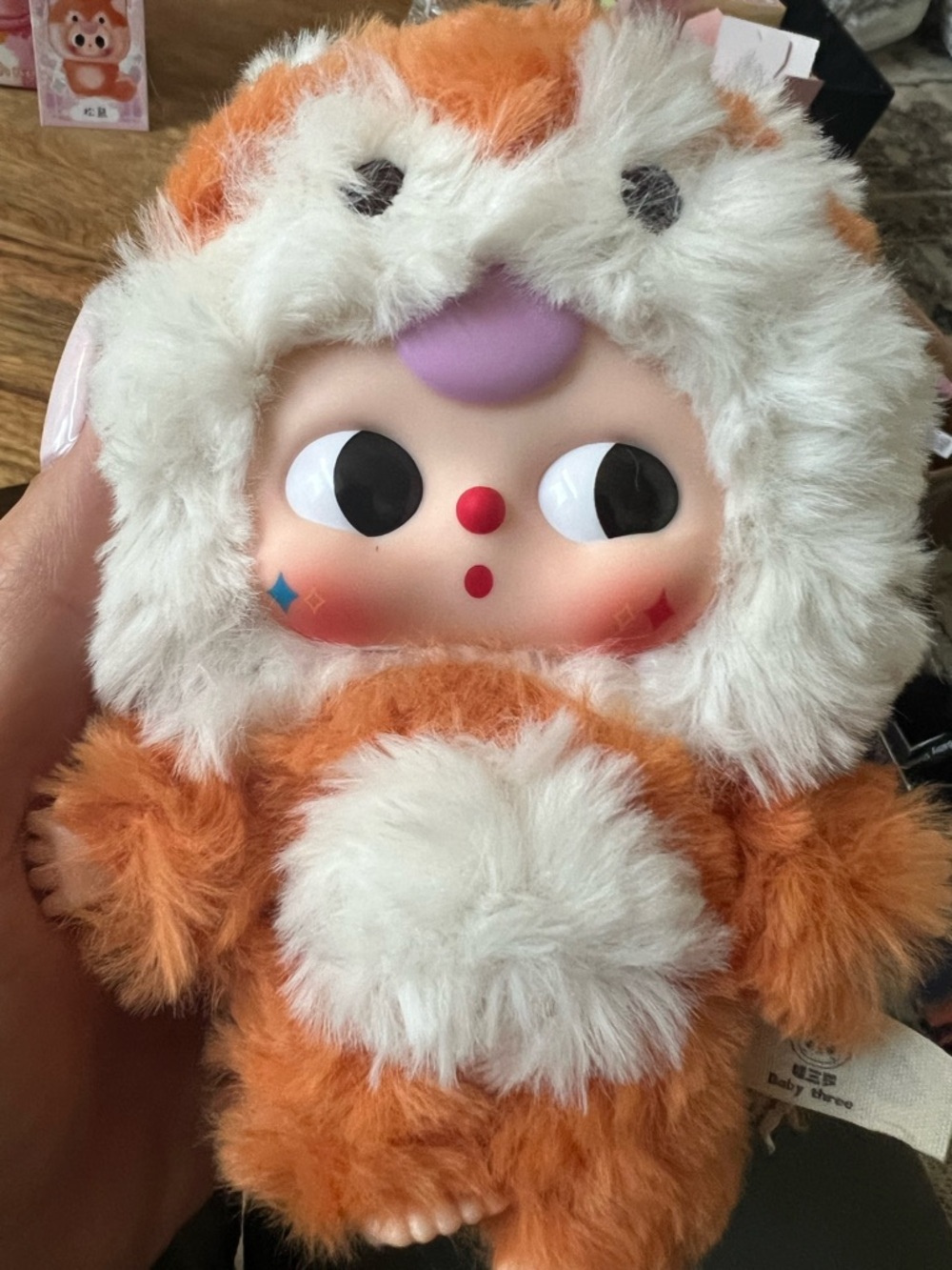 Baby three De-Lovely Fox pendant Orange Furry Character pendant - Picture 2 of 6